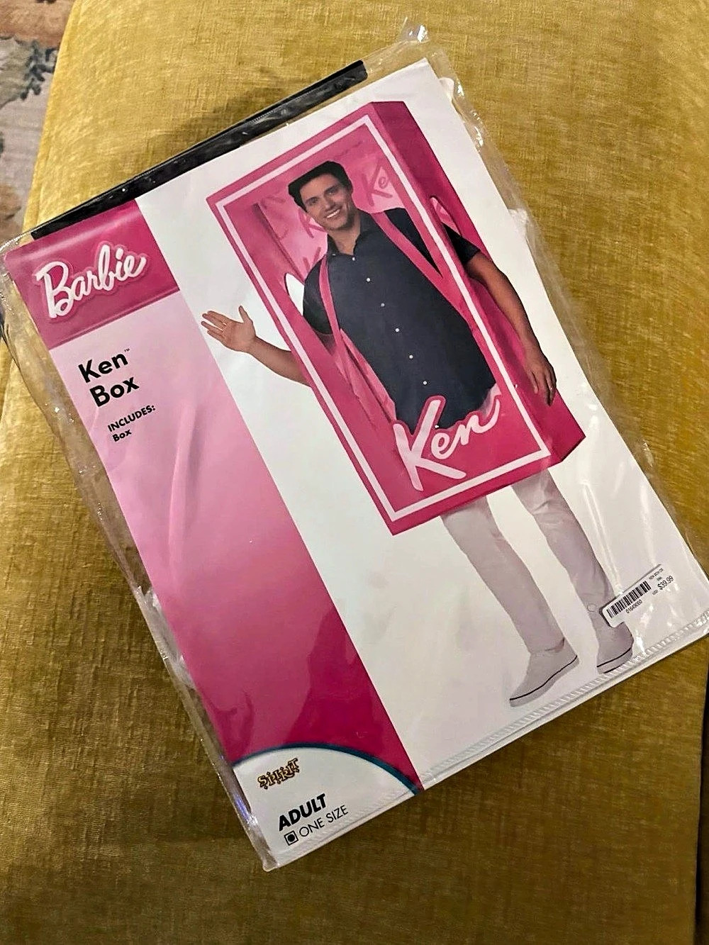 BNWT Spirit Halloween Ken Box Costume in Pink & Black